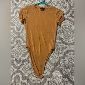 Forever 21 Clay Short Sleeve Bodysuit